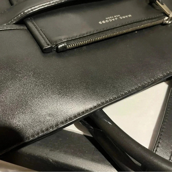 MARC JACOBS Madison Medium Black Leather Shoulder Crossbody Bag - Picture 6 of 16